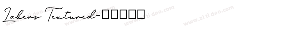 Lakers Textured字体转换